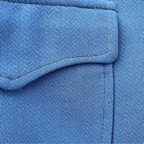 Vintage 1960s Kid Size Cobalt Blue Mod Blazer with Gold Buttons - Picture 7 of 13